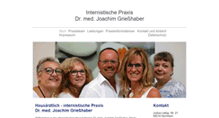 Desktop Screenshot of praxis-dr-griesshaber.de