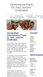 Mobile Screenshot of praxis-dr-griesshaber.de