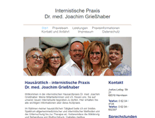 Tablet Screenshot of praxis-dr-griesshaber.de
